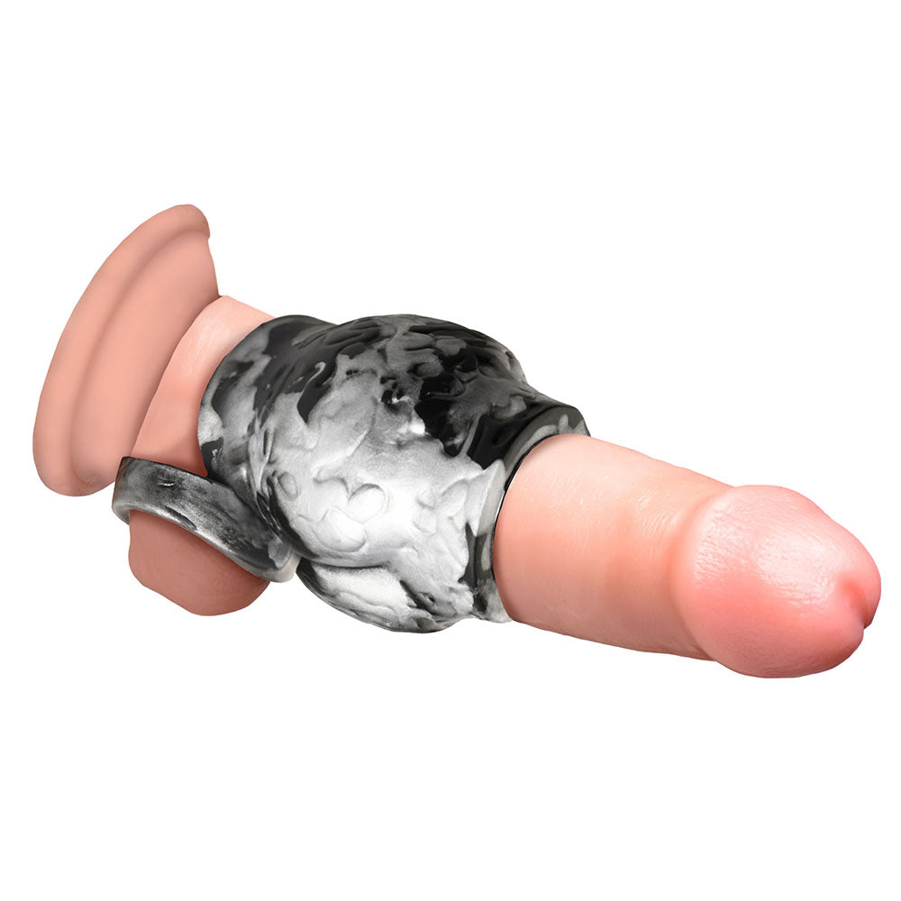 Creature Cocks Night Prowler Silicone Girth Enhancer with Ball Strap L