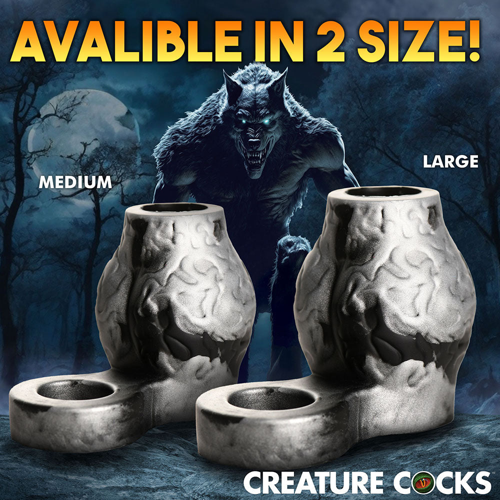 Creature Cocks Night Prowler Silicone Girth Enhancer with Ball Strap L