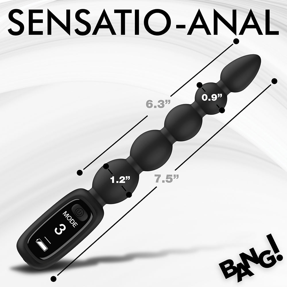BANG! Digital Silicone Anal Beads