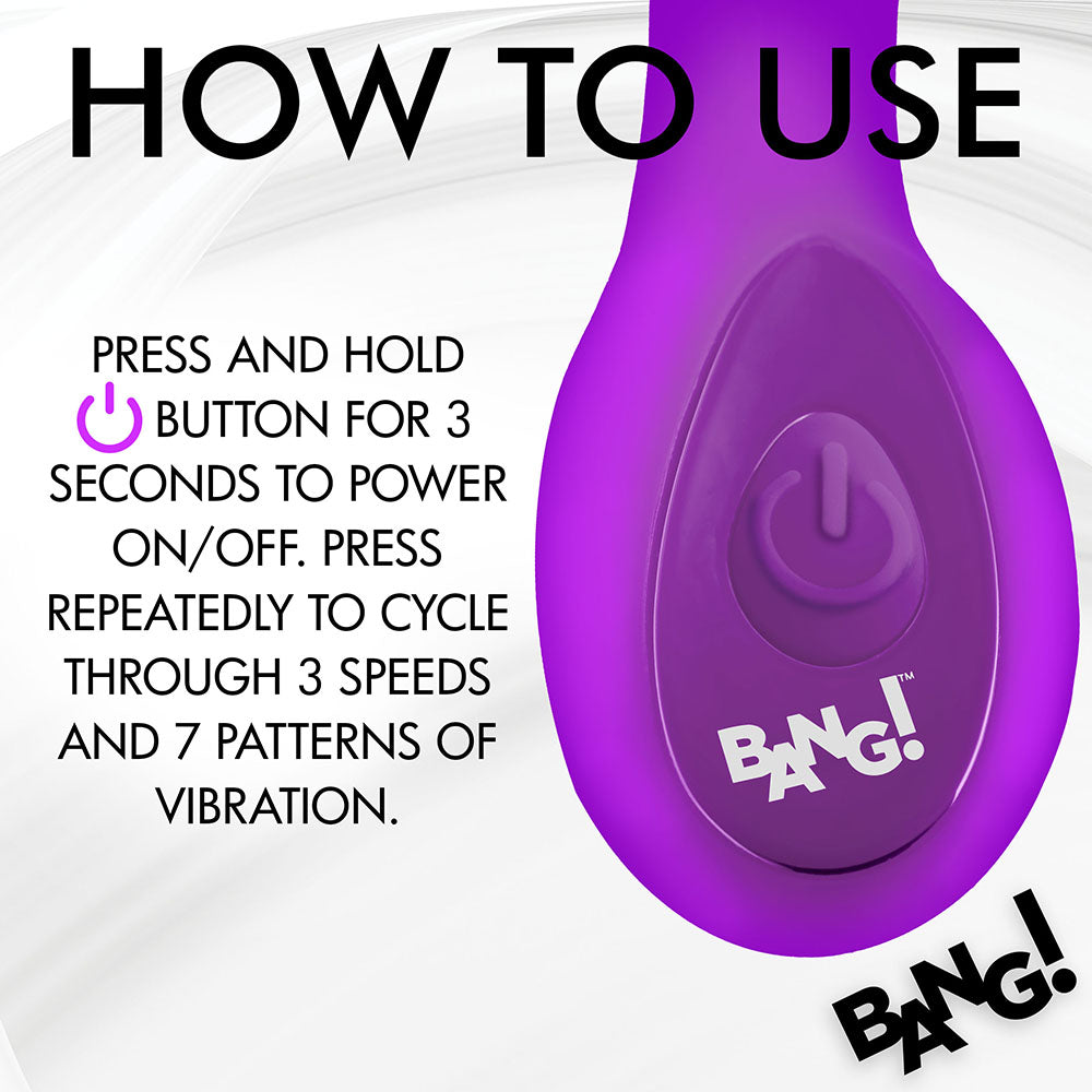 BANG! G-Spot Silicone Vibrator Purple