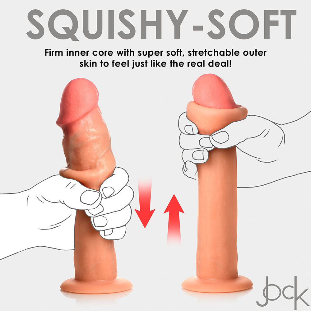 JOCK 8.5 in. Realistic Skin Silicone Dildo