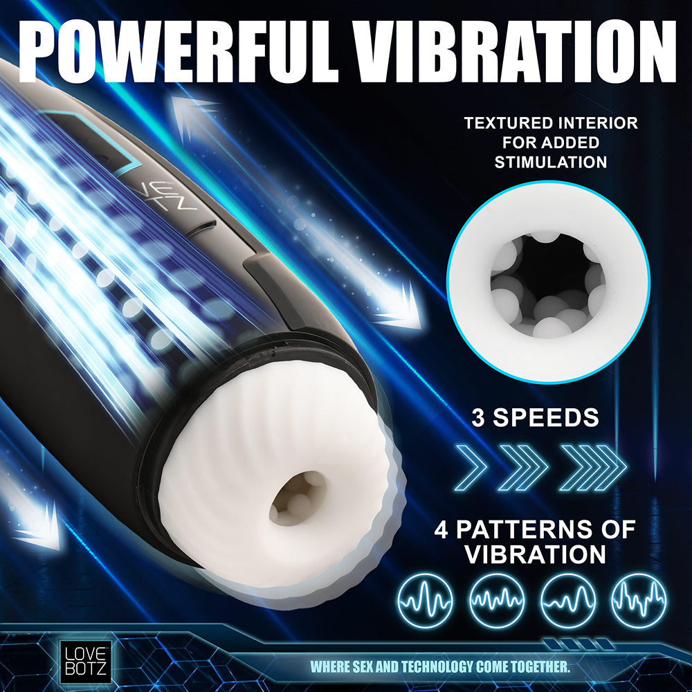 LoveBotz The Milker Max 14X Thrusting & Vibrating Masturbator