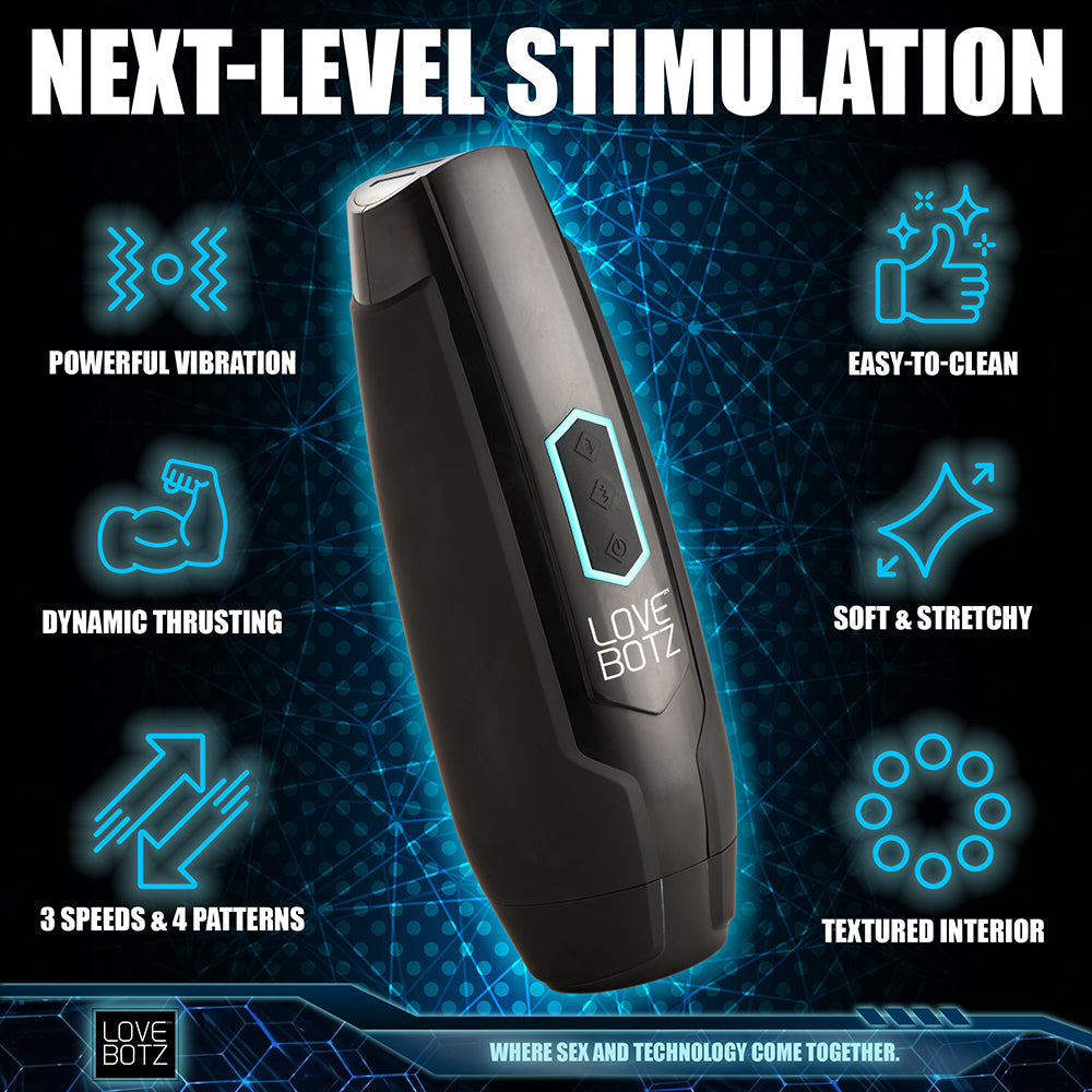 LoveBotz The Milker Max 14X Thrusting & Vibrating Masturbator