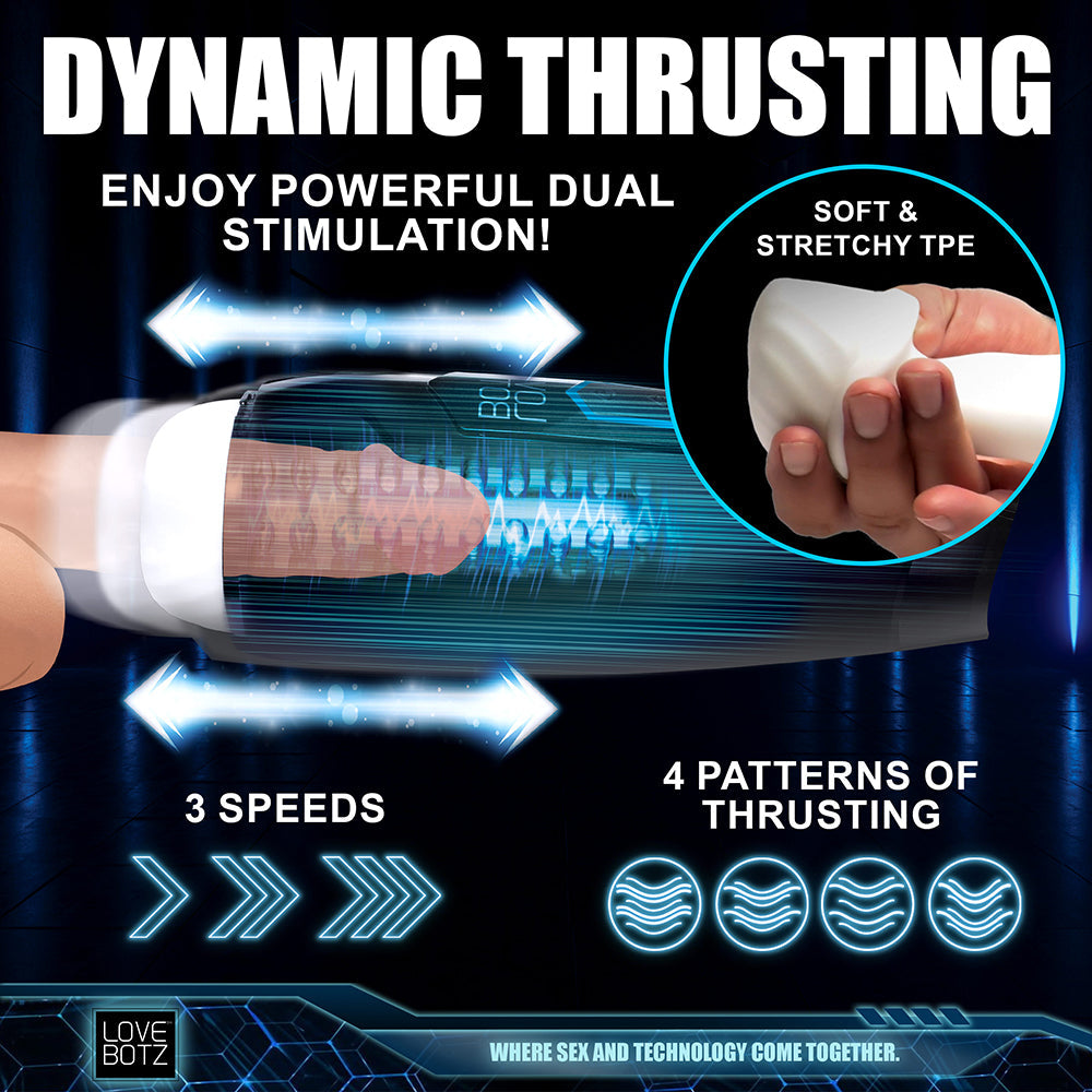 LoveBotz The Milker Max 14X Thrusting & Vibrating Masturbator