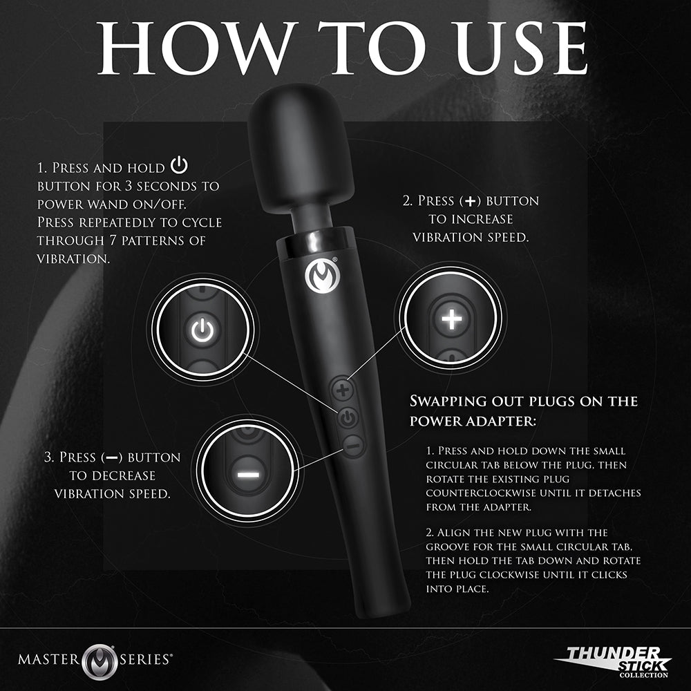 Master Series Thunderstick Pro Wand Massager