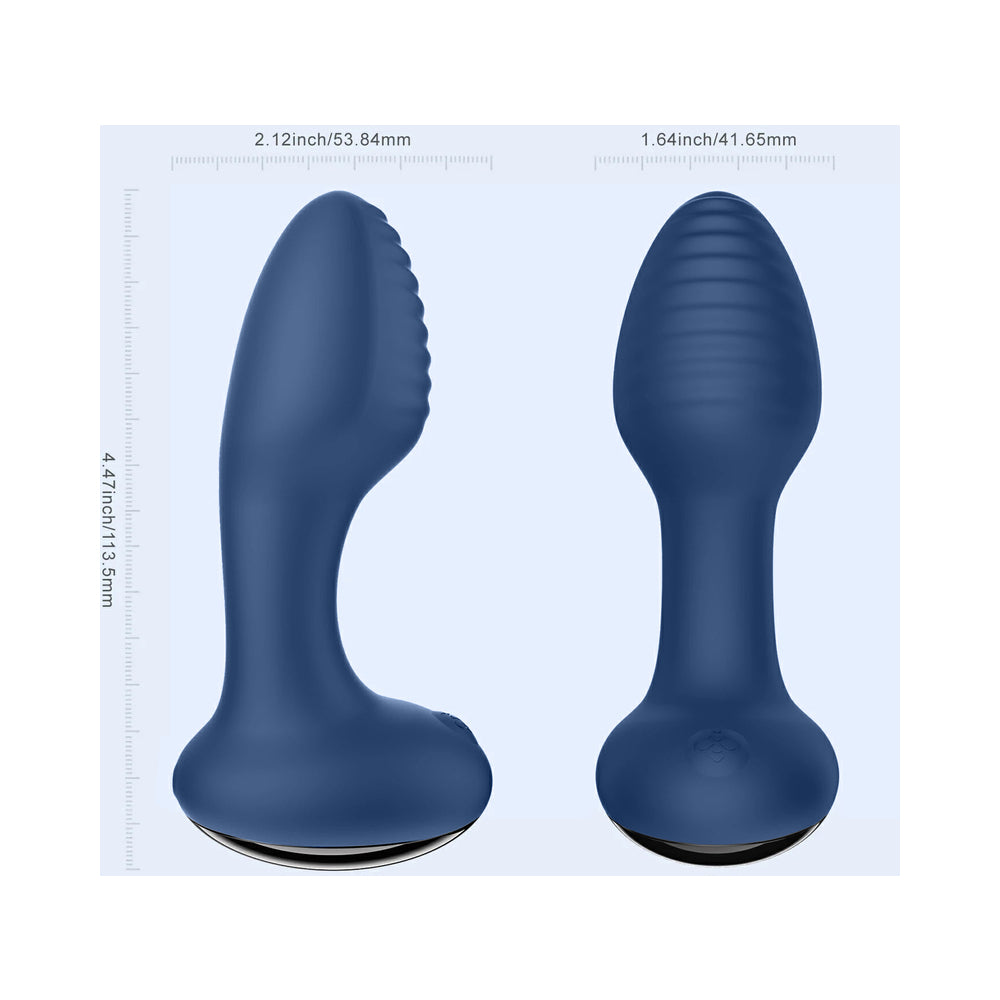 Honey Play Box Frenzy Pressure Sensing App-Controlled Rotating Butt Plug Blue