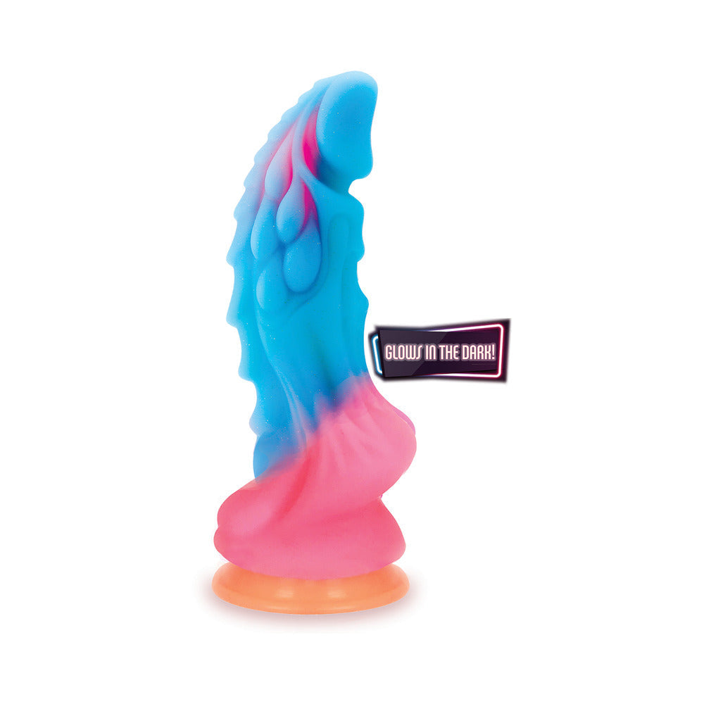 AlienNation Glow Dragon 9 in. Silicone Glow-in-the-Dark Dildo Vibrating