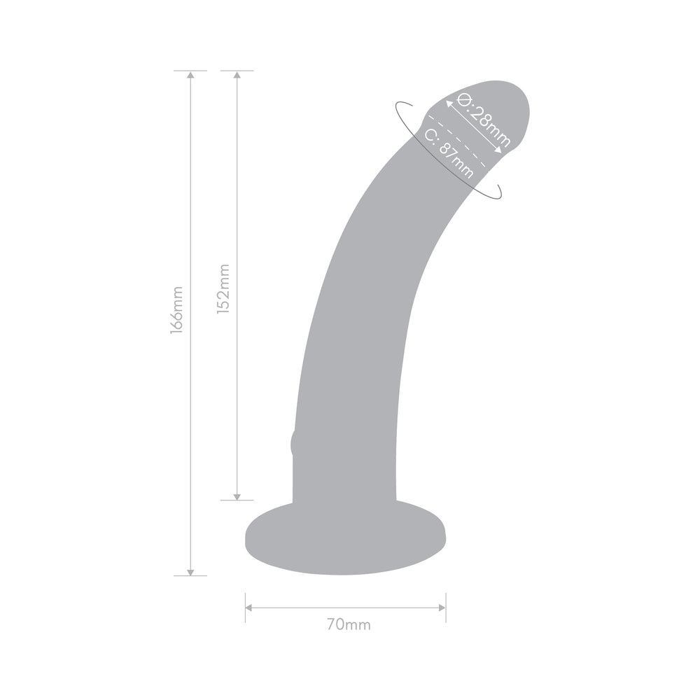 Together Tilt 6.5 in. Silicone Dildo and Harness Set Purple