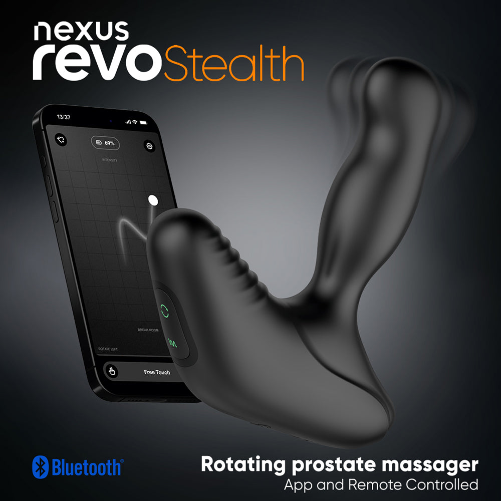 Nexus Revo Stealth App Enabled Rotating and Vibrating Remote Control Prostate Massager