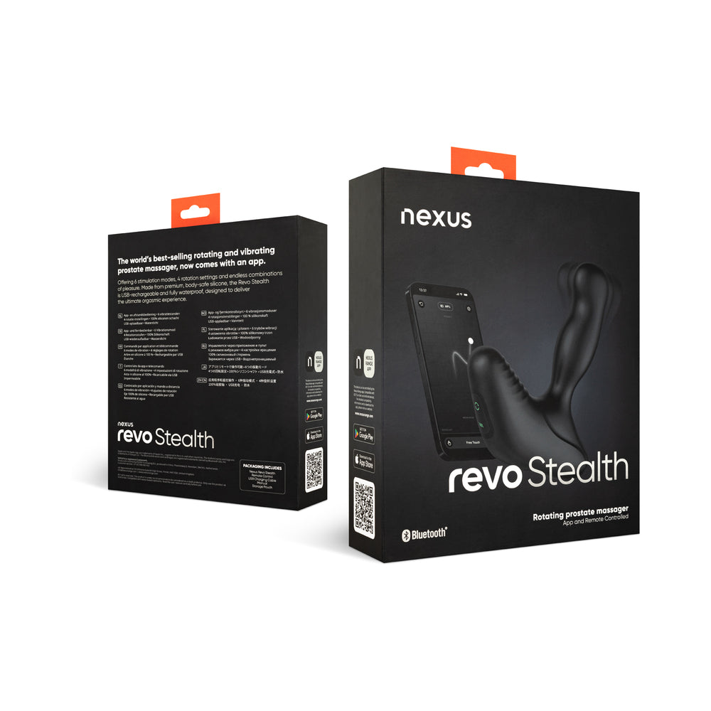 Nexus Revo Stealth App Enabled Rotating and Vibrating Remote Control Prostate Massager
