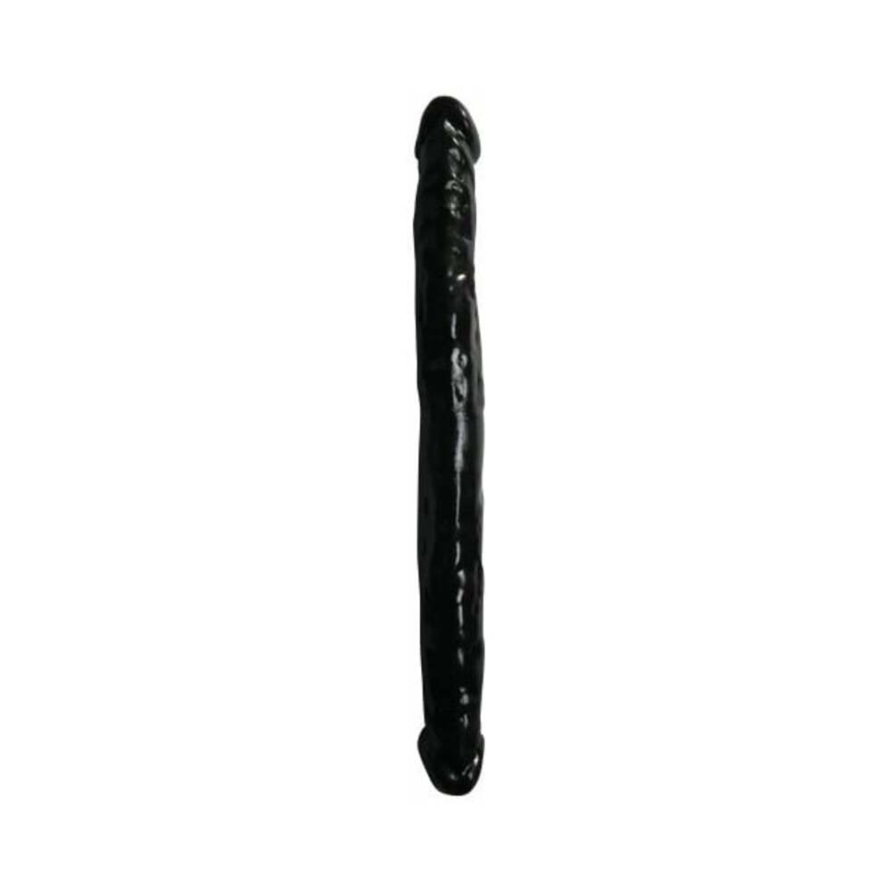 Me You Us Eighteen Double Dong 18 in. Double Ended Dildo Black