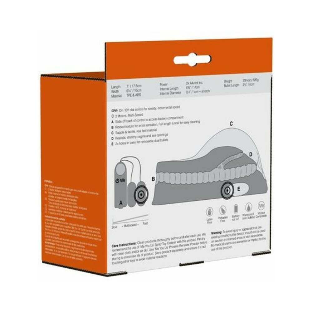 Me You Us Miss Nikita Premium Vibrating Realistic Masturbator Vanilla