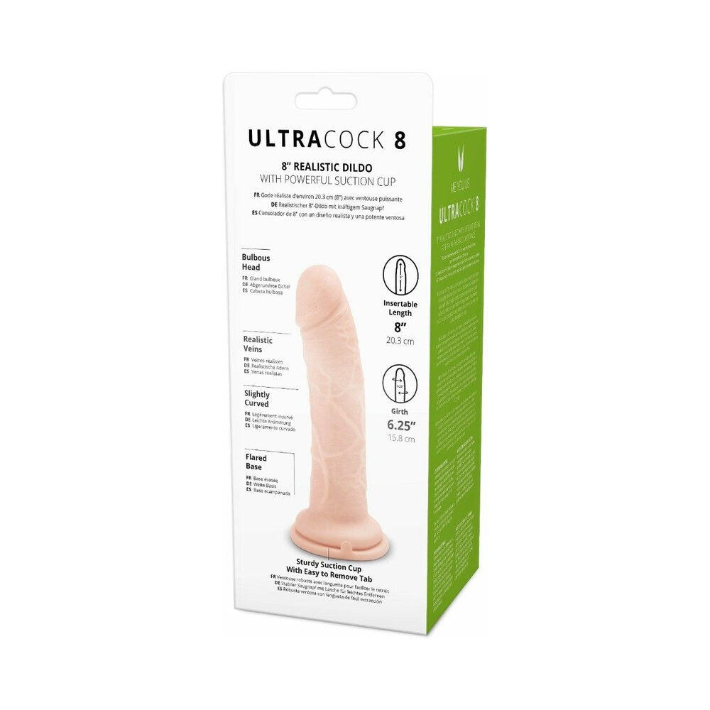 Me You Us Ultra Cock 8 in. Realistic Dildo Vanilla