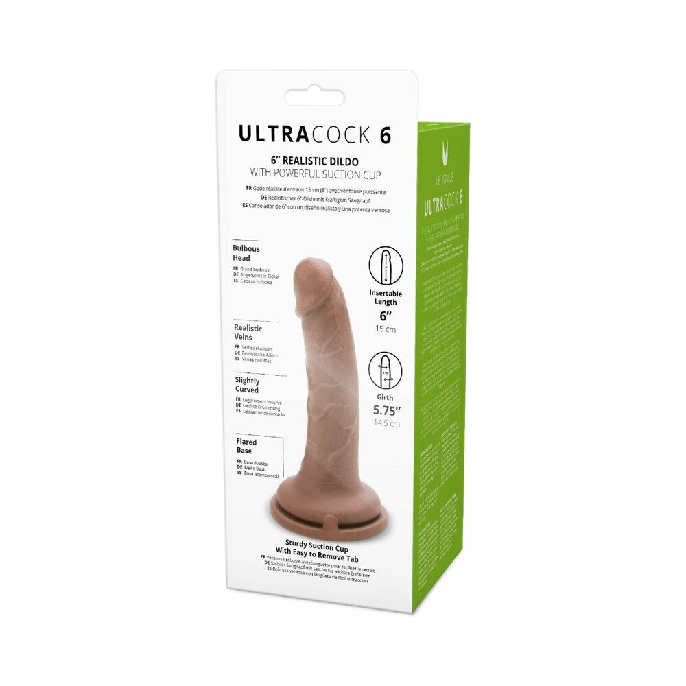 Me You Us Ultra Cock 6 in. Realistic Dildo Caramel
