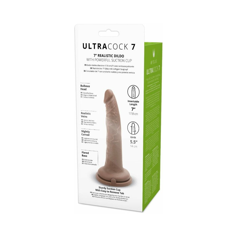 Me You Us Ultra Cock 7 in. Realistic Dildo Caramel
