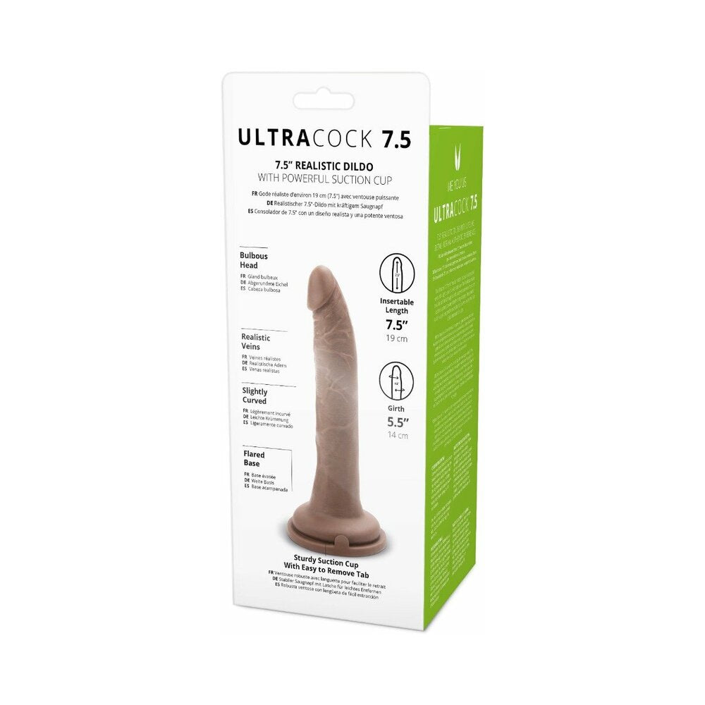 Me You Us Ultra Cock 7.5 in. Realistic Dildo Caramel