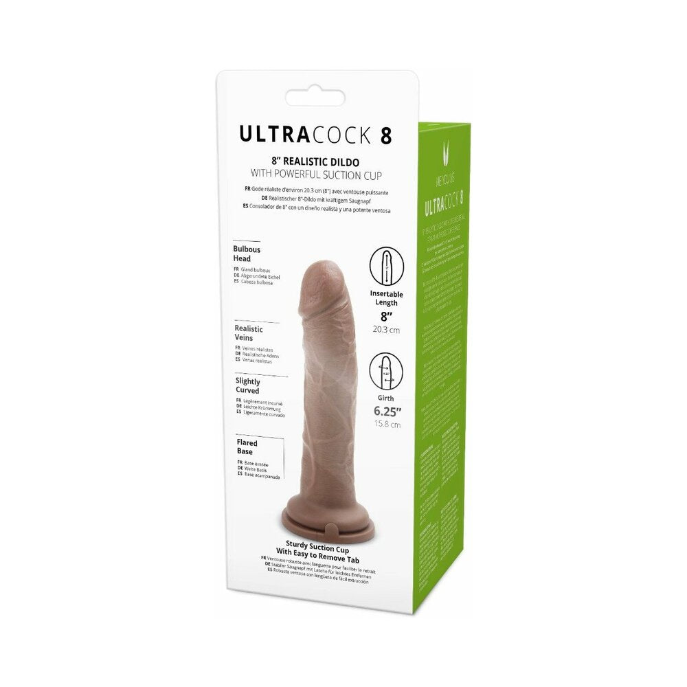 Me You Us Ultra Cock 8 in. Realistic Dildo Caramel