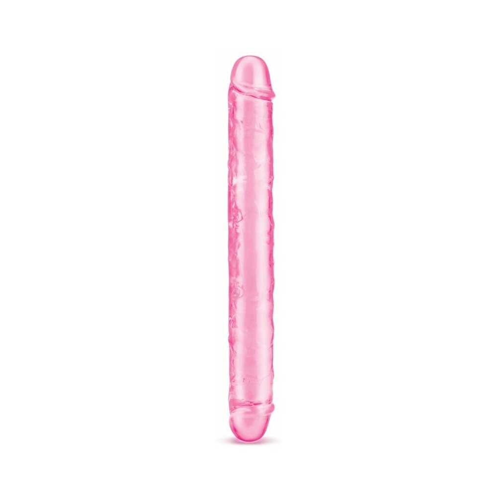 Me You Us Ultra Cock 12 in. Jelly Double Ended Dildo Pink