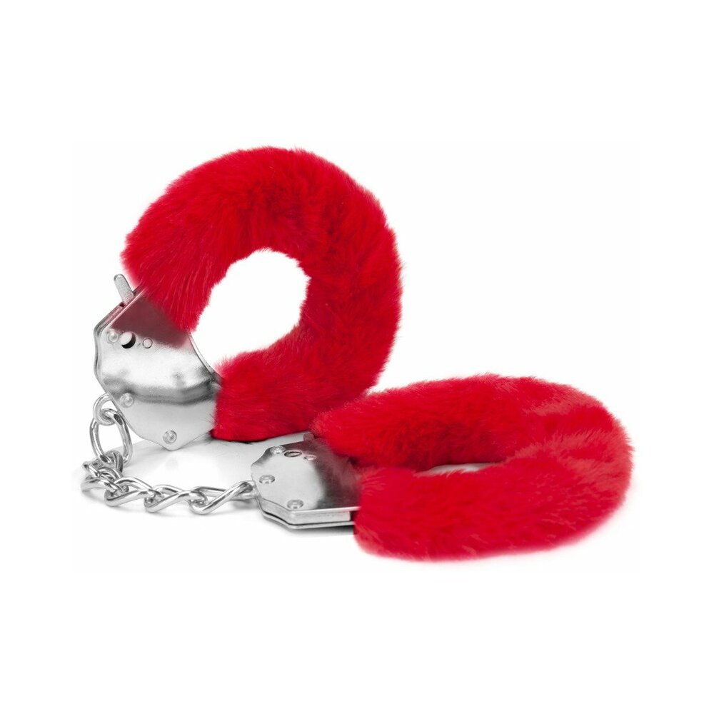Me You Us Furry Handcuffs Red