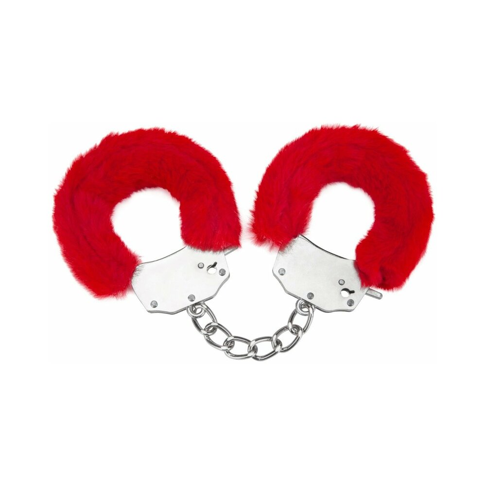Me You Us Furry Handcuffs Red
