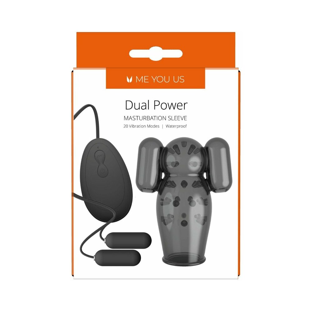Me You Us Dual Power Vibrating Masturbation Sleeve