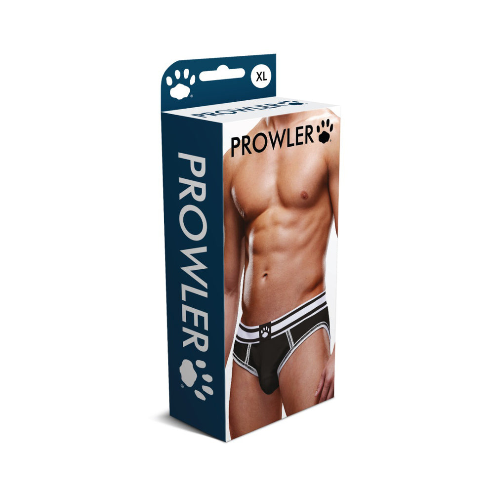 Prowler Open Brief Black/White XL