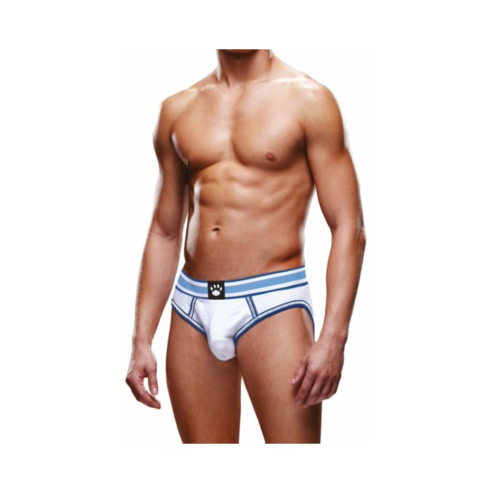 Prowler Open Brief White/Blue L