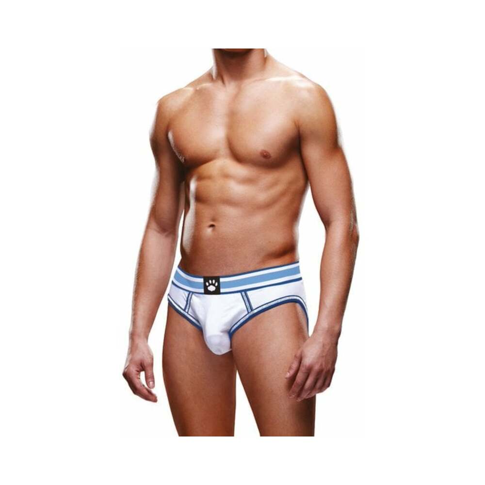 Prowler Open Brief White/Blue S