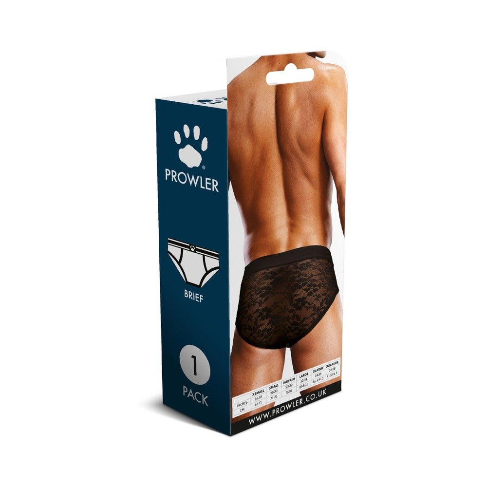 Prowler Lace Brief Black XL