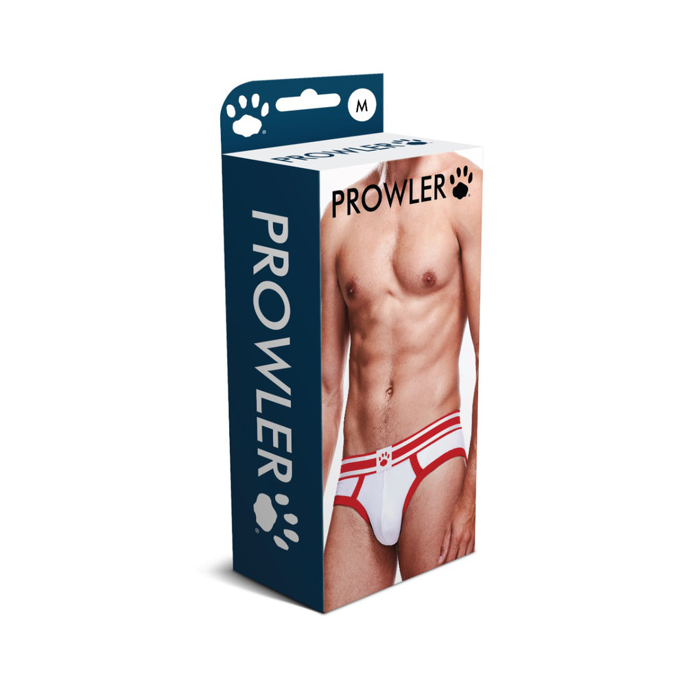 Prowler Brief White/Red M