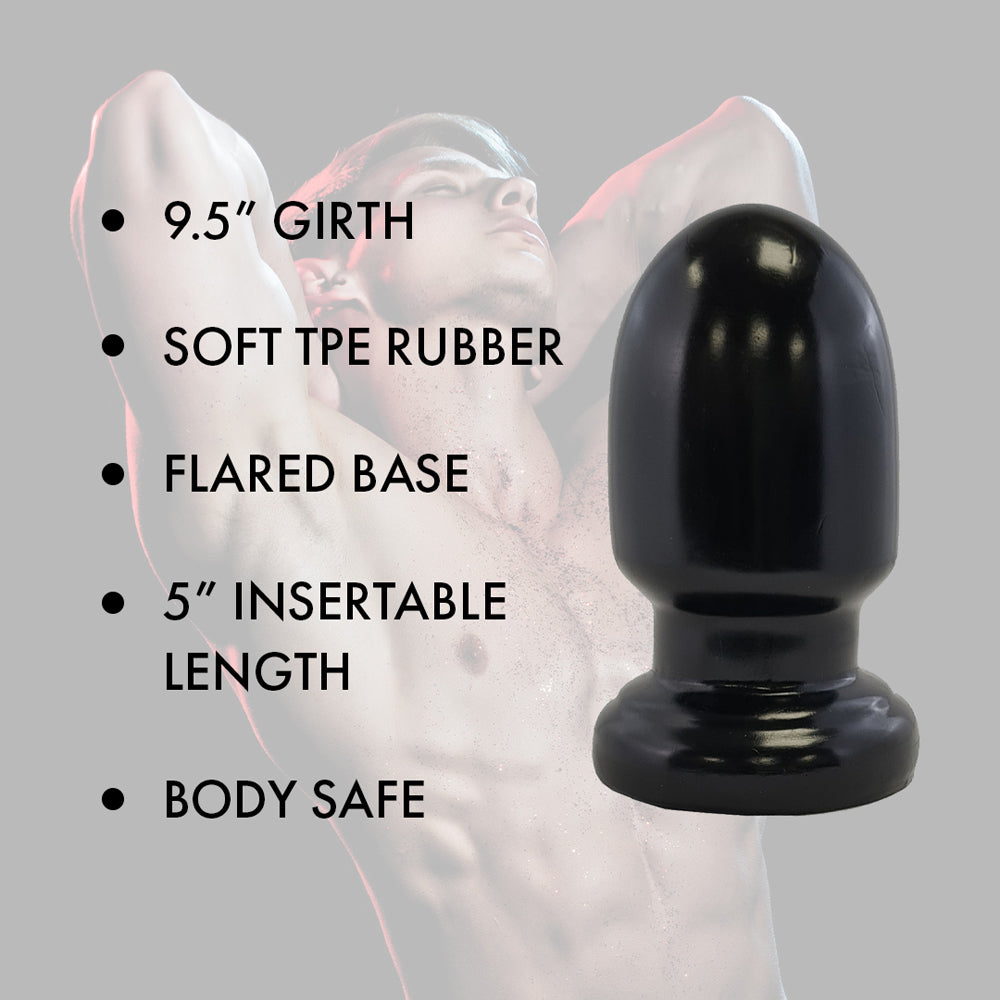 Prowler RED Thud 5 in. Anal Plug Black