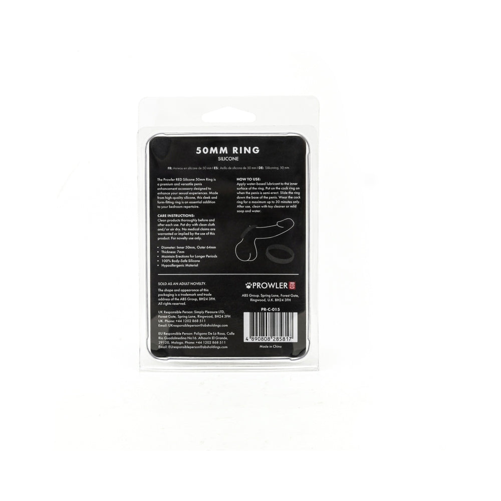Prowler RED 50mm Silicone Ring Black
