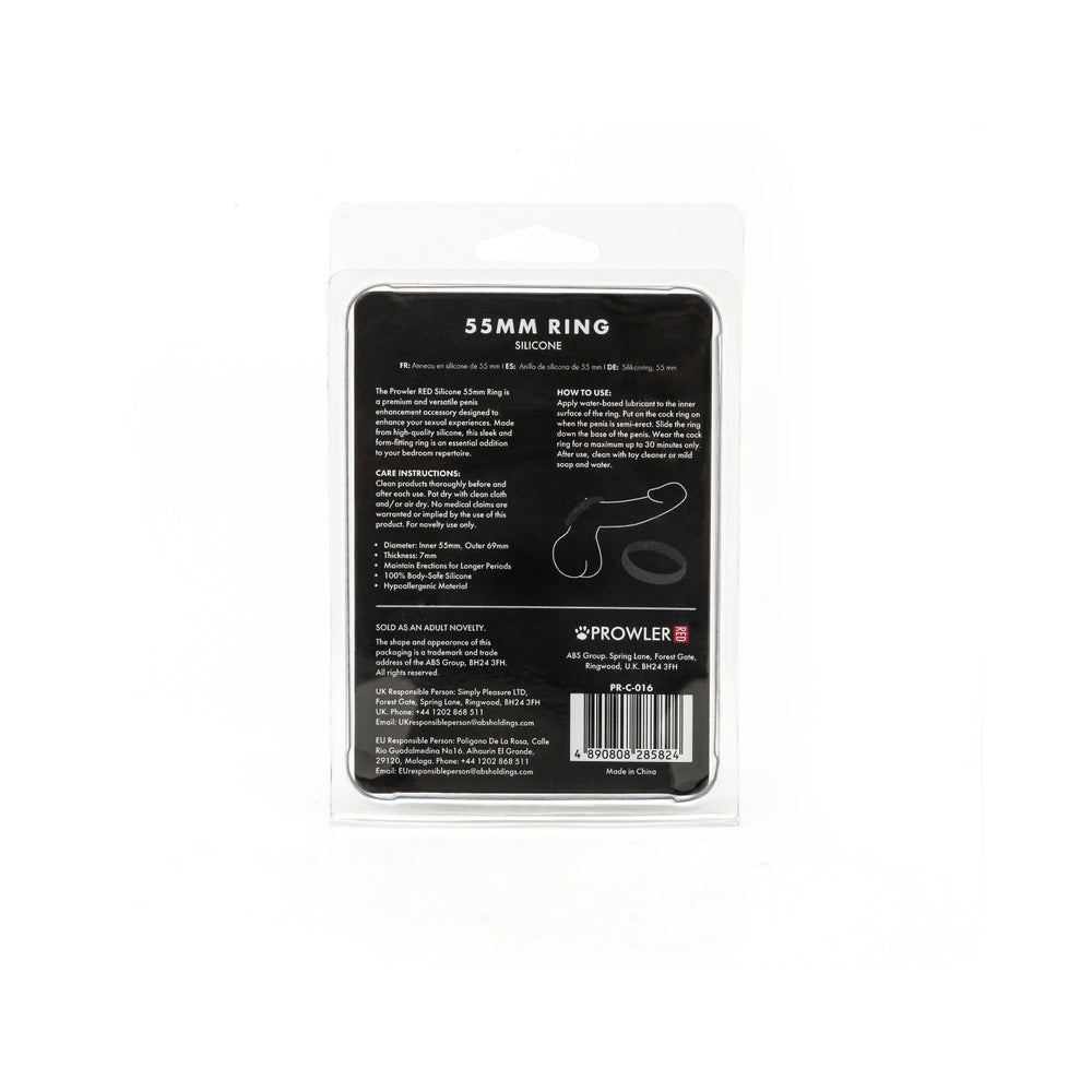 Prowler RED 55mm Silicone Ring Black