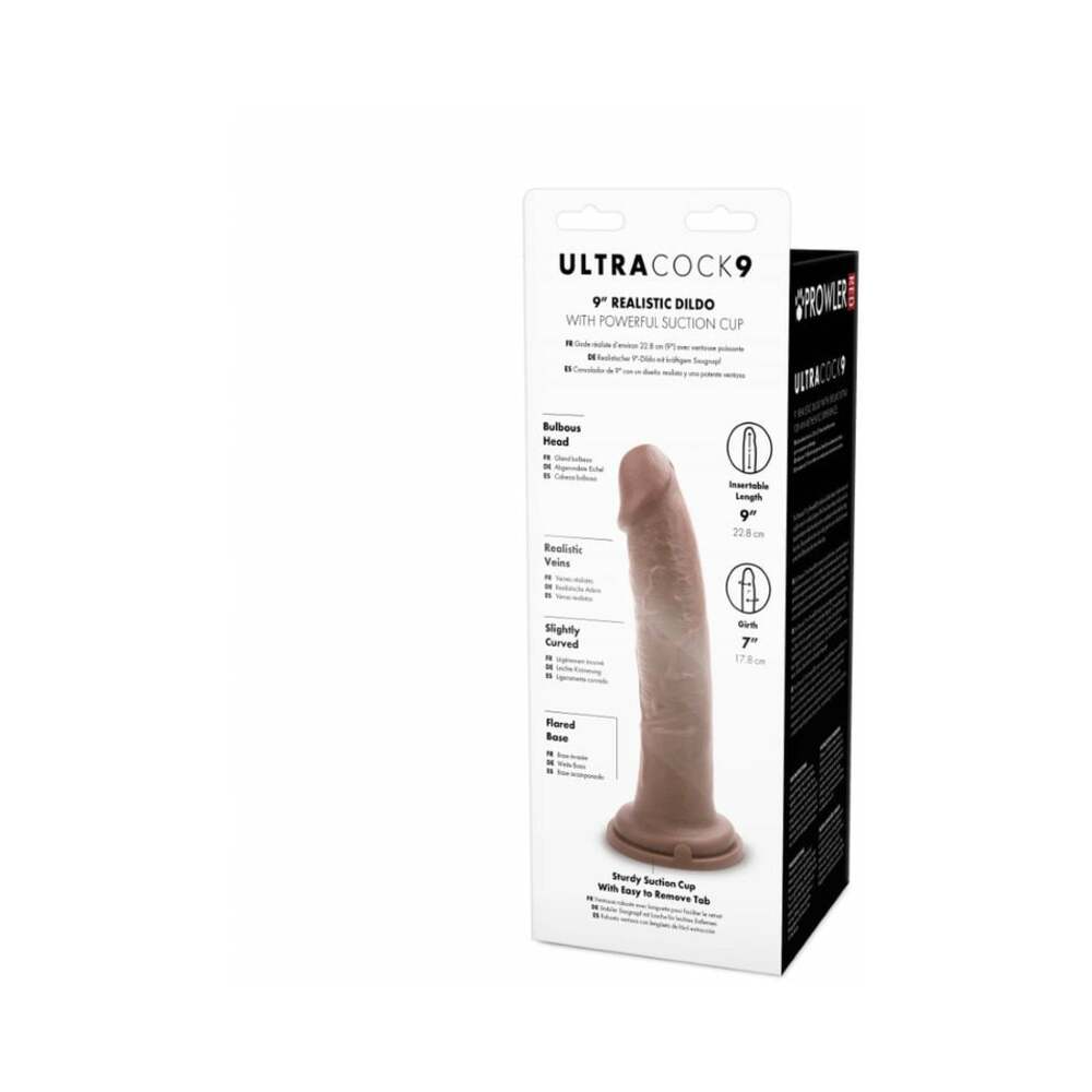 Prowler RED Ultra Cock 9 in. Realistic Dildo Caramel