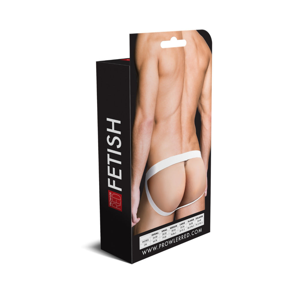 Prowler RED Assless Cockring Jock Strap White XL