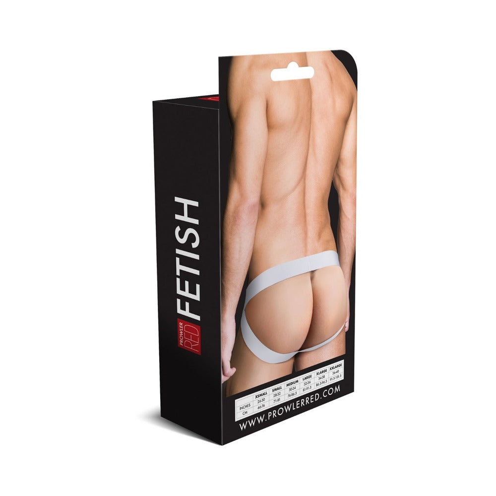 Prowler RED Assless Jock Strap White M
