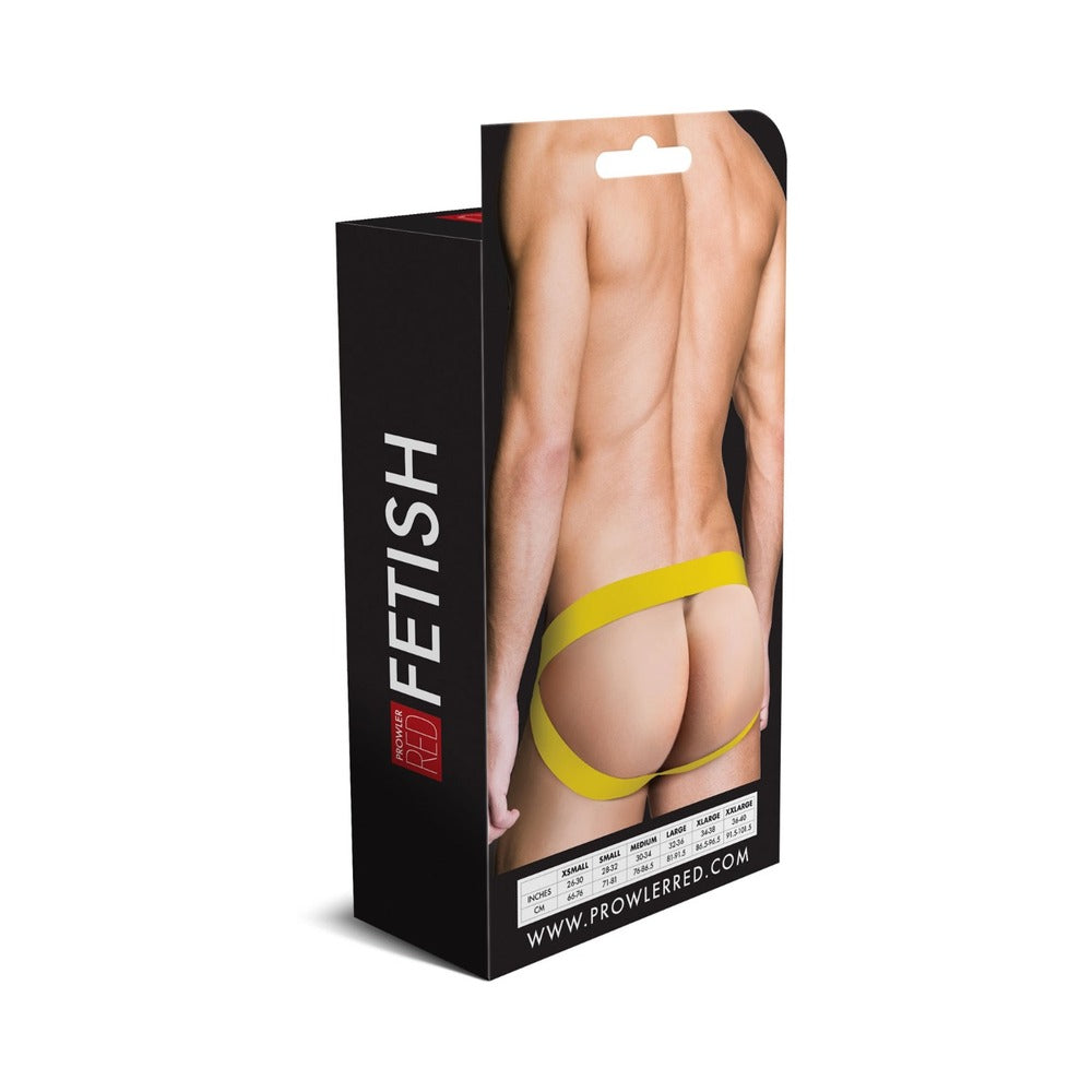 Prowler RED Assless Jock Strap Yellow XL