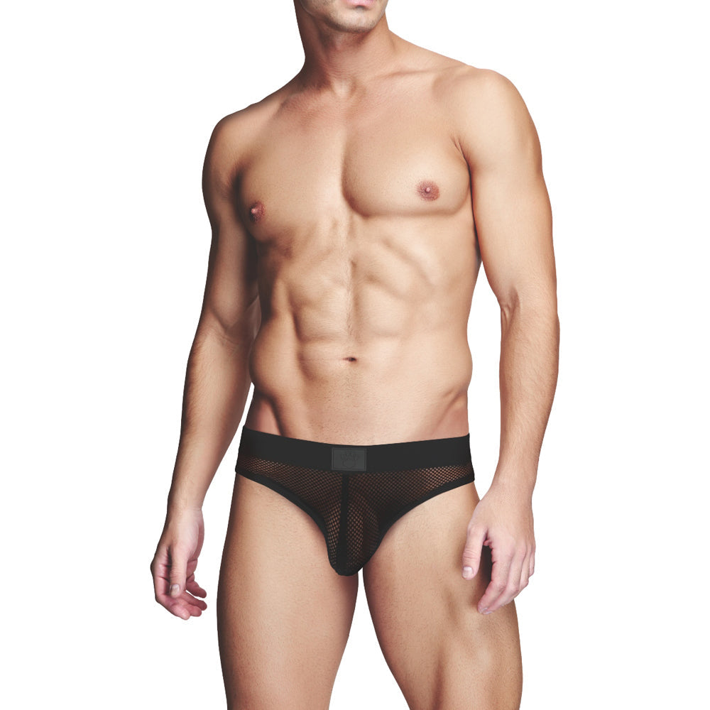 Prowler RED Fishnet Assless Brief Black S
