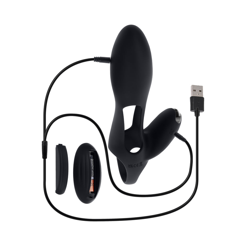 Zero Tolerance Nautilus Rechargable Vibrating Sleeve Remote Control Silicone Black