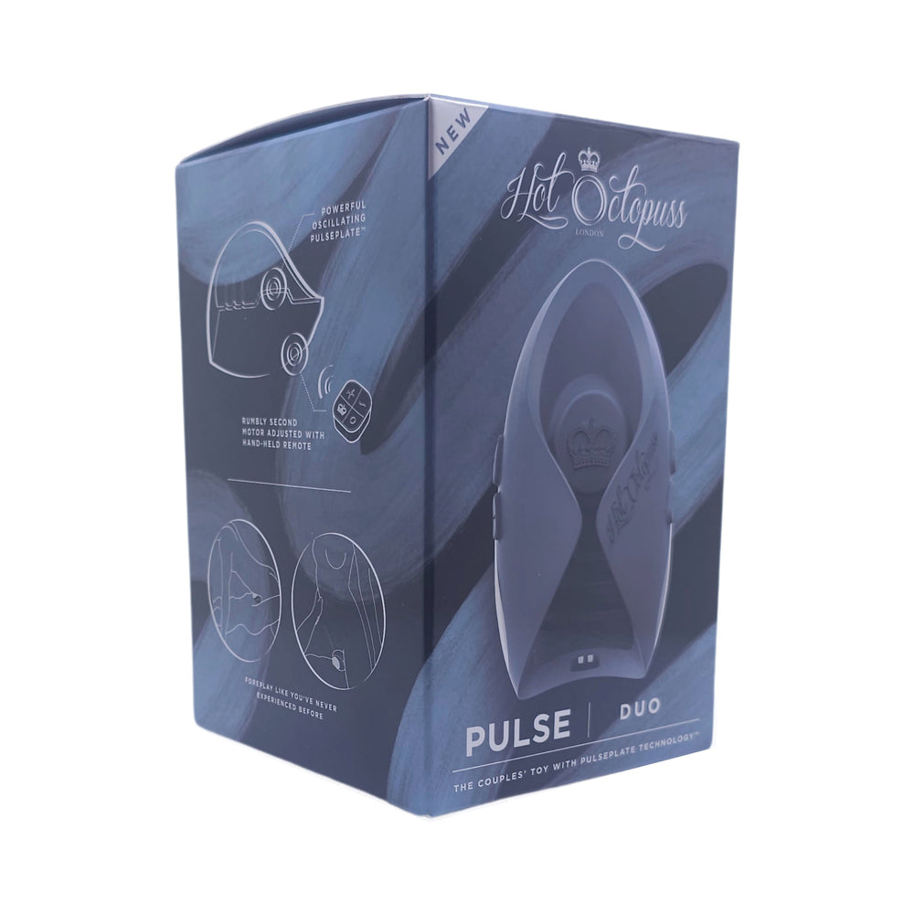 Hot Octopuss Pulse Duo Rechargeable Remote Control Vibrating Stroker Blue