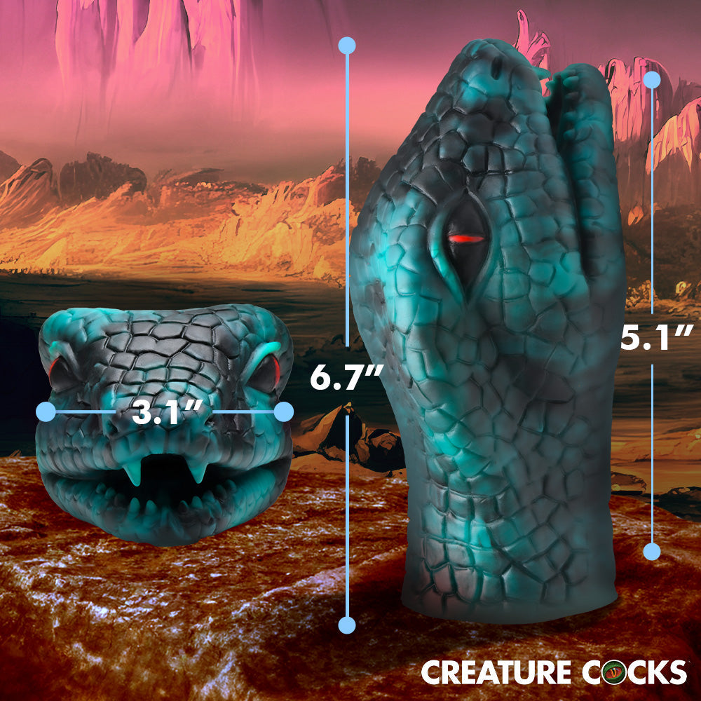 Creature Cocks Serpentine Stroker Silicone Masturbator Green