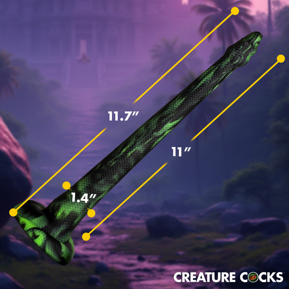 Creature Cocks Spitting Serpent Silicone Enema Snake