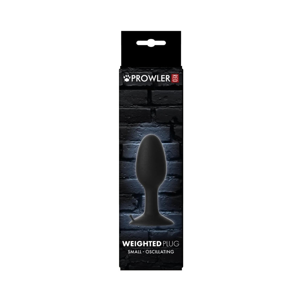Prowler RED Weighted Butt Plug Black Small