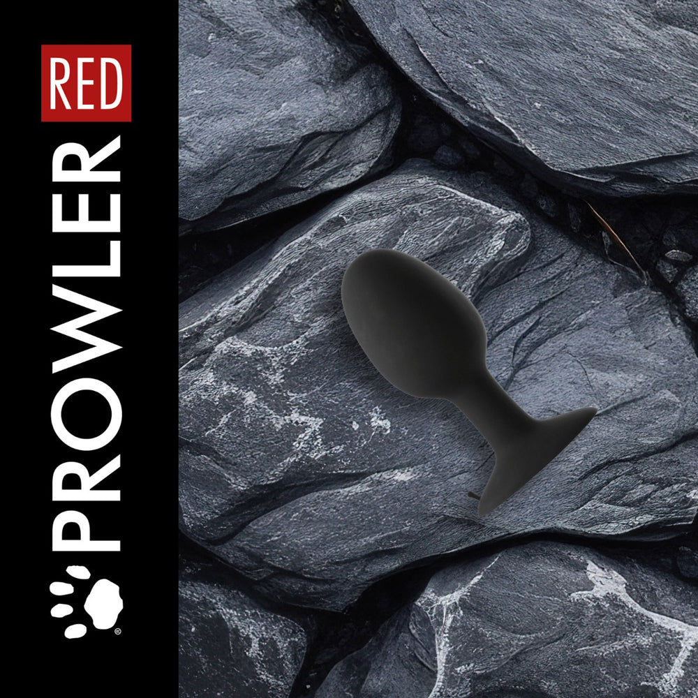 Prowler RED Weighted Butt Plug Black Large