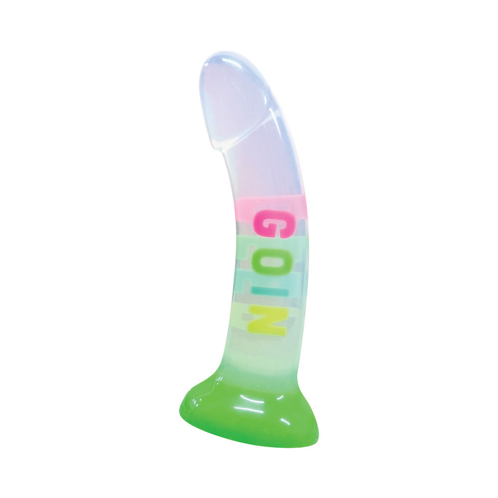 Cotton Candy Dirty Talk Goin' Deep 7 in. Silicone Dildo