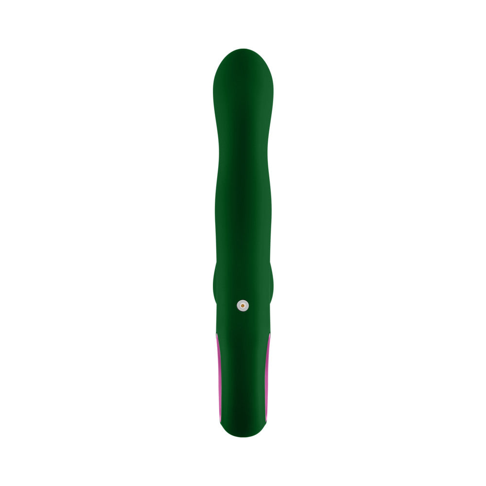 FemmeFunn Pallina Triple Action Thumping Rabbit Vibrator Dark Green