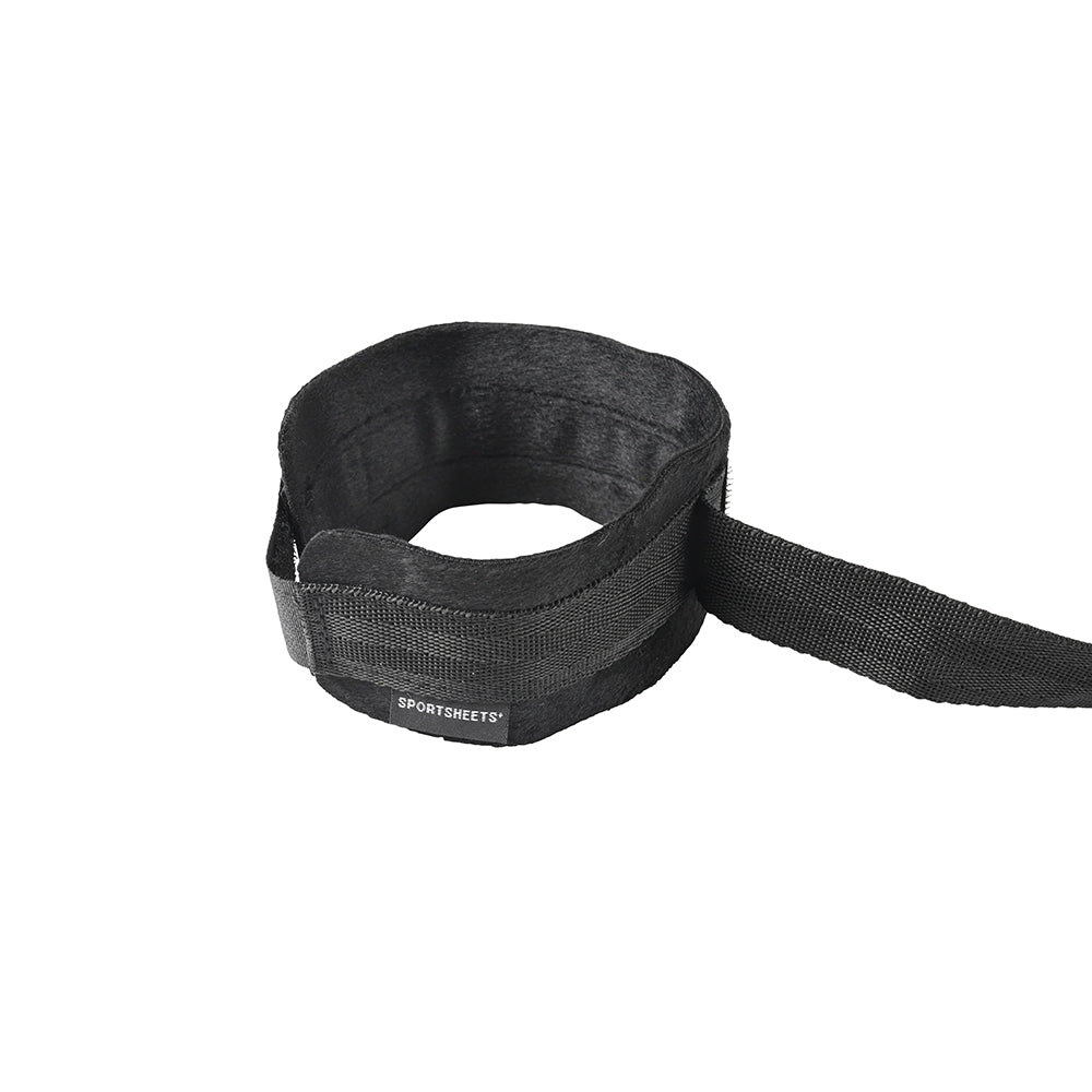 Sportsheets Velvet Noir Adjustable Hog Tie & Cuff Set
