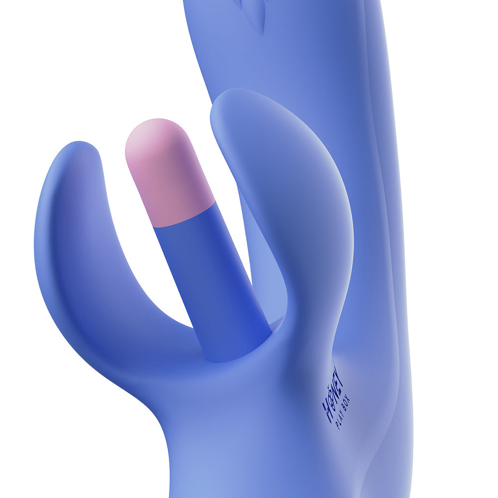Honey Play Box Fortexa App-Controlled Kinky Finger Flapping Dual Stimulator Blue