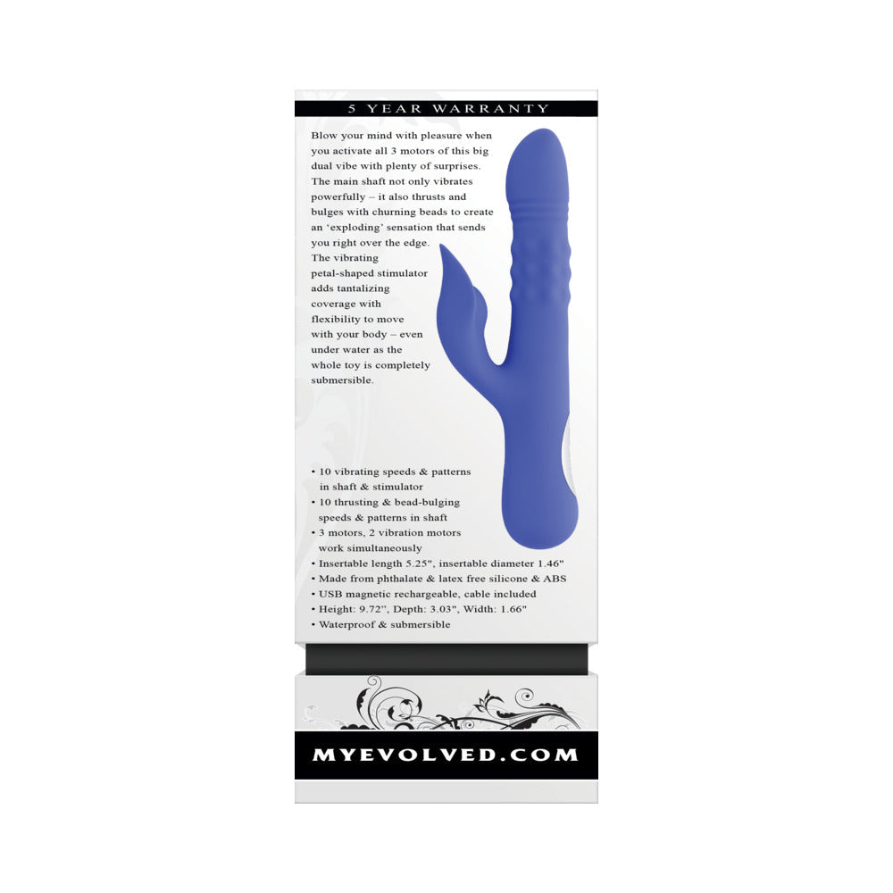 Evolved Pop Goes The O Dual Stimulator Blue