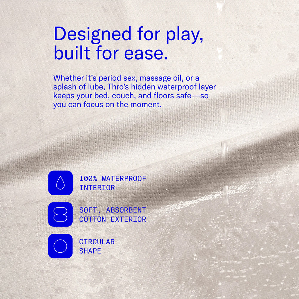 Dame Thro Waterproof Sex Blanket Oat